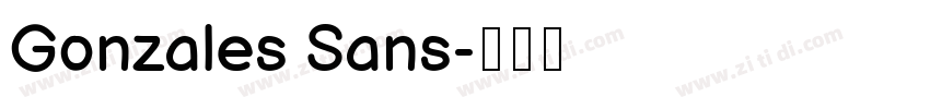 Gonzales Sans字体转换